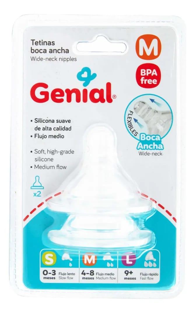 Tetinas de Silicona ( Boca Ancha)