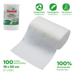 Toallas Desechable de Bambú Para usar con Ecopañal (Cont.100 Unidades) - Image 2