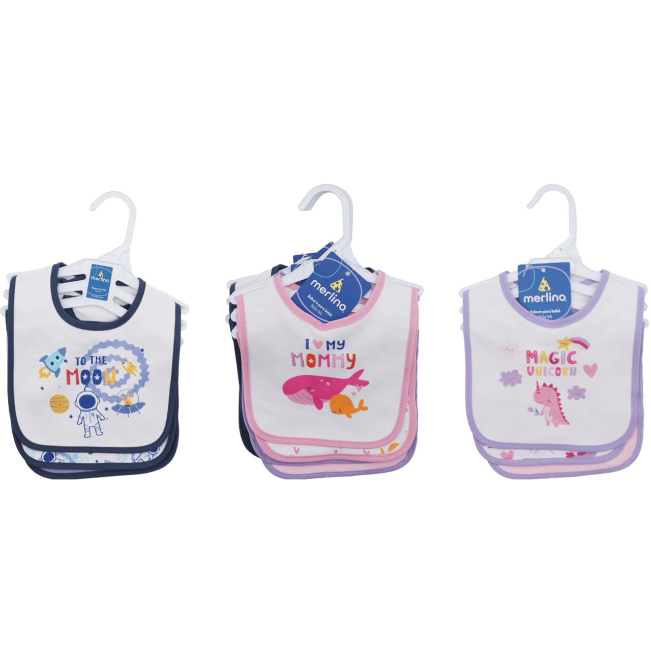 Set de tres Baberos Genial