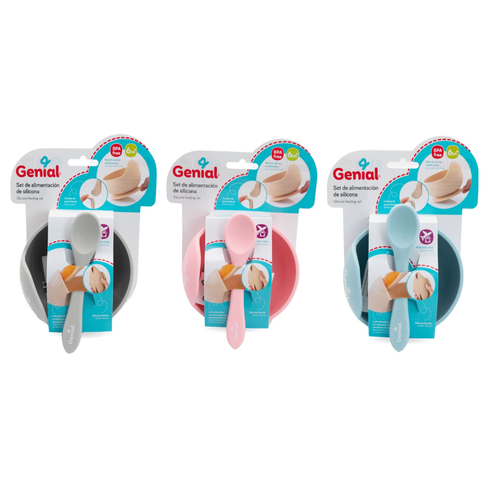 Set de alimentación de Silicona 2 piezas